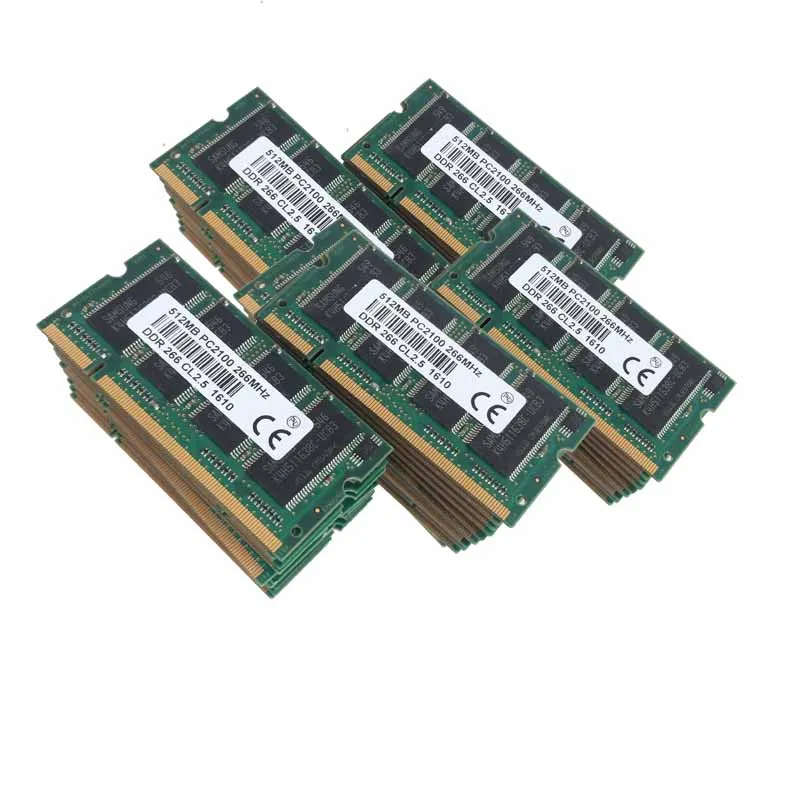 

50pcs 50x512MB PC2100 DDR266 200PIN SODIMM 266mhz Laptop Memory CL2.5 SO-DIMM Notebook RAM NEW Free Shipping