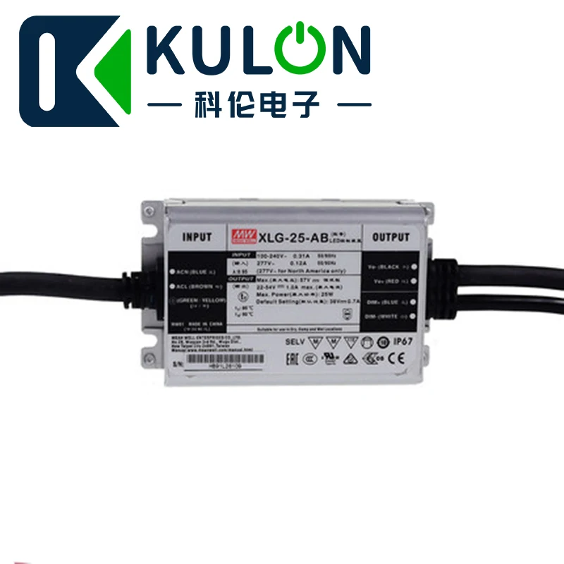 

MEANWELL XLG-25-AB 25W 57V 700mA constant power mode AC/DC LED Driver Built-in active PFC function