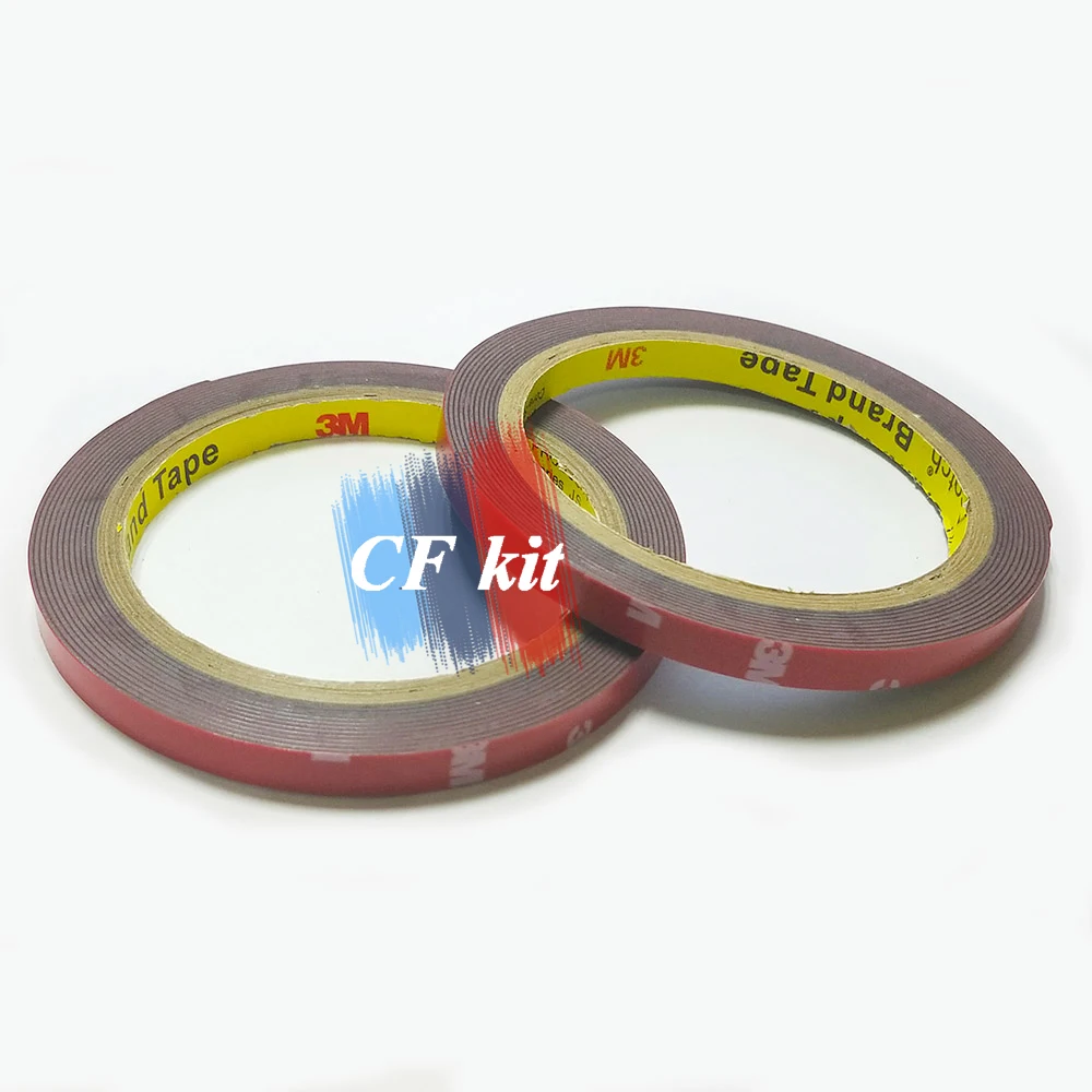 CF Kit Two Rolls of 8mm thick 3M Automotive Acrylic Foam Double Sided Adhesive Tape For Car