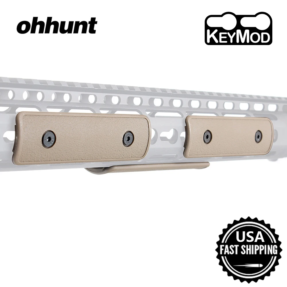 Ohhunt 4 дюйма полимер Keymod Rail панель Handguard Чехол Набор из 3 штук ключ Mod тактический охотничий аксессуар черный загар армейский зеленый