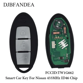 

DJBFANDEA 3PCS/LOT 3Buttons 433MHz ID46 Chip Remote Car Key Fob For Nissan New Bluebird Support FSK Signal