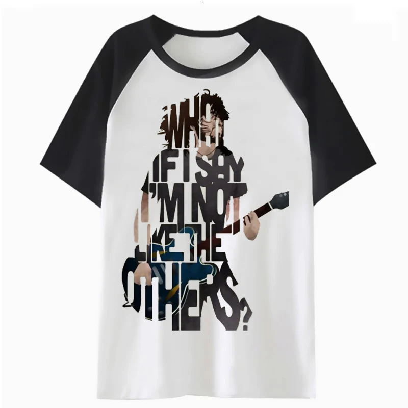 

Foo Fighters t shirt male clothing t-shirt funny top men harajuku tee streetwear tshirt for hip hop F2359