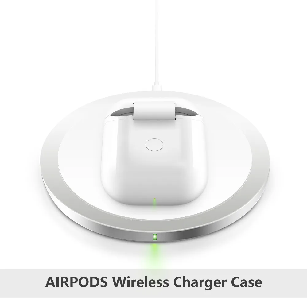 QI Wireless Charger Case for Apple Airpods Case Compatible QI Standard Wireless Charger for Air