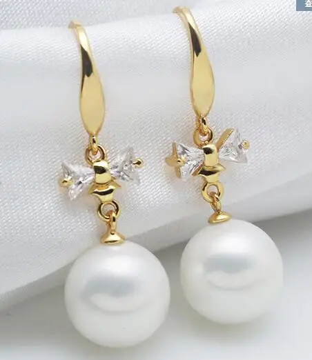 

AAA Huge 10-14MM Large DRIP Golden SOUTH SEA SHELL PEARL DANGLE EARRING pendientes earrings for women sterling-silver-jewelry