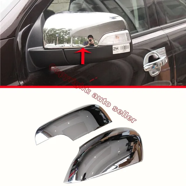 ABS Chrome Side Mirror Cover Trim For Ford Ranger 2016 2017in Mirror