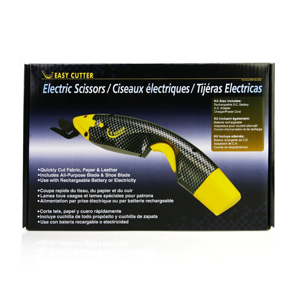 

Cordless Power Electric Scissors Cutting Sewing Tool with Two Cutter Head and a Extra Battery for Crafts Fabric Paper