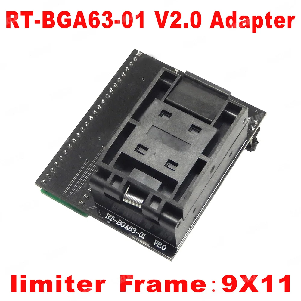 Адаптер BGA63 для RT809H V2.0 EMMC NW267 адаптер программатора 9*11 рамка