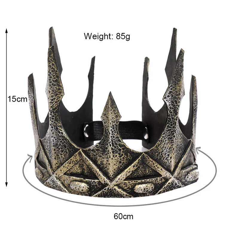 H& ZY древний головной убор Viking Corona Hombre средневековый мужской Королевский Король Диадемы Корона аксессуары для волос