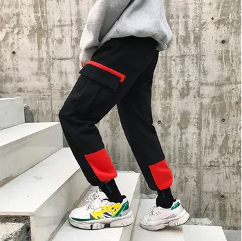 

2019 Summer New Men's Korean Version Of The Tide Brand Plus Velvet Thickening INS Wind Beam Feet Fashion Casual Pants