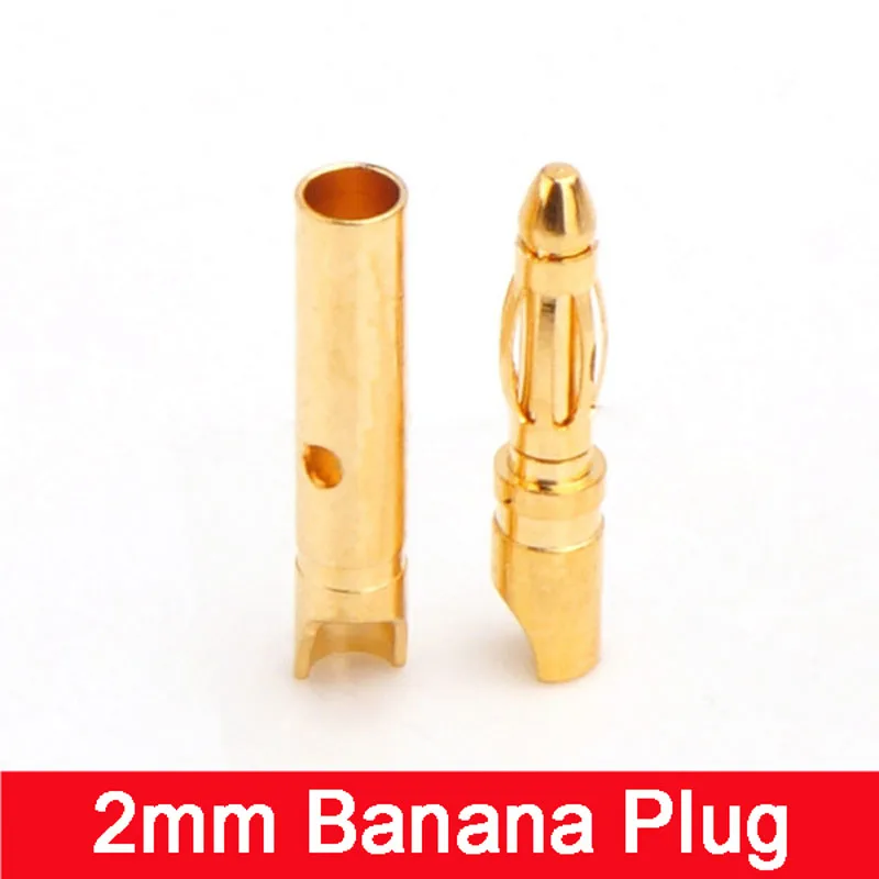 

2MM Banana Plug (short) 20A 7U Thick Gold Plating DIY Model Accessories KG04