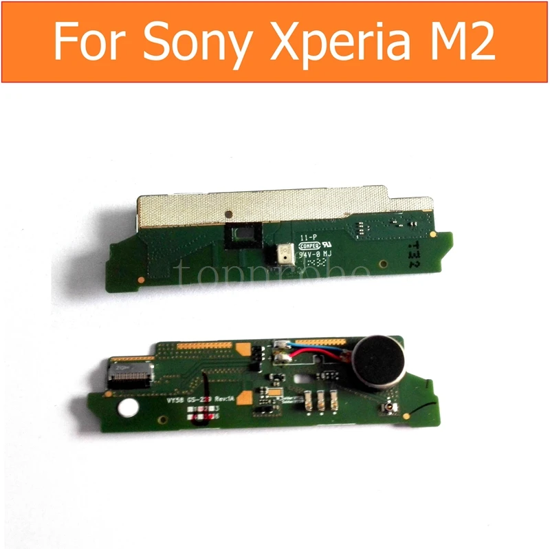 Микрофон разъем PCB модуль для sony Xperia M2 S50H D2305 D2306 микрофон гибкий кабель с мото вибратор для замены