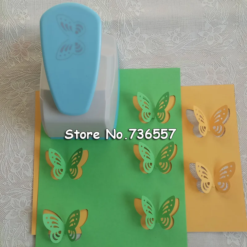Большой размер 4,3 см стереоскопический 3D бабочка Дырокол в форме ремесла скрапбукинга бумаги дырокол для детей DIY Инструменты дыроколы