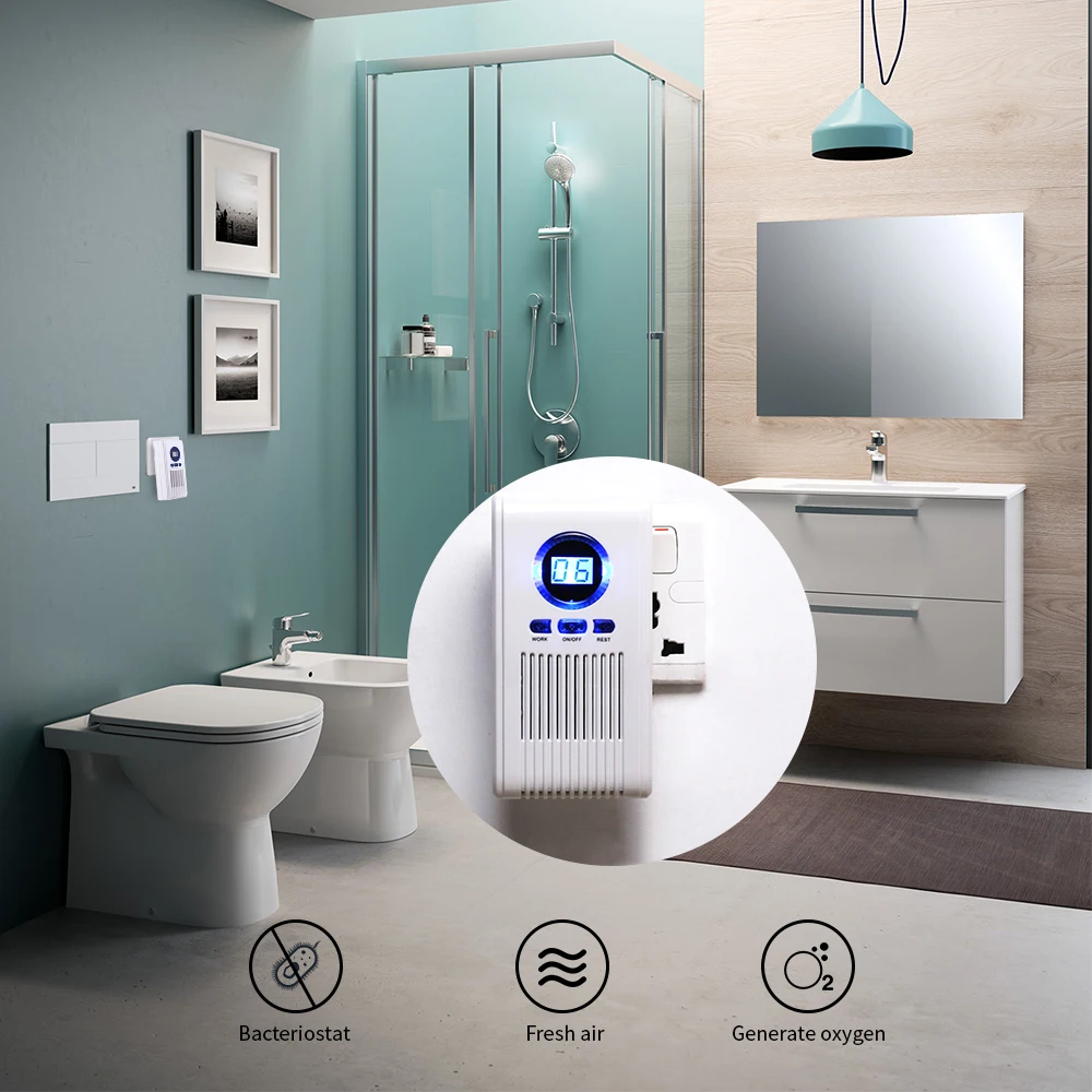 Ozone Generator Bathroom Deodorizer Odor Remover Disinfectant Machine