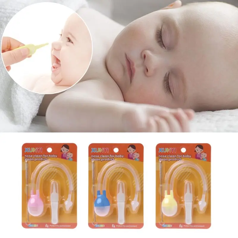 3 шт. набор средств по уходу за грудным ребенком новорожденный Безопасный Очиститель носа детский вакуумный отсасывающий носовой аспиратор набор младенец грипп аксессуары для защиты