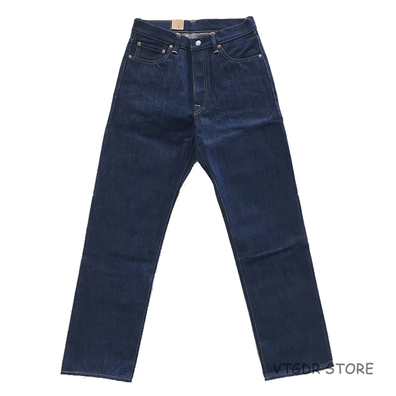 2018 Bob Dong 14 5 oz прямые джинсы винтажные Selvage джинсовые брюки для мужчин размера