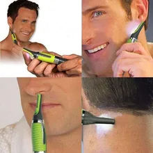 New Fashion Personal Ear Eyebrow Nose Hair Clipper Trimmer Shaver LED Light For Men & Women
