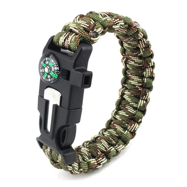 Braided Bracelet Men Paracord Survival Bracelet Outdoor Camping Rescue