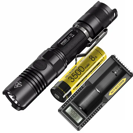 NITECORE P12GT тактический фонарь XP-L HI V3 Макс 1000 люмен луч расстоянии 320 измерительный прибор наружный поисковый Фонарь ручной фонарь - Испускаемый цвет: P12GT NL1835HP UM1O