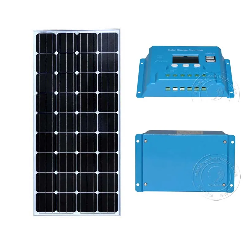 

Solar Kit Paneau Solaire 12v 150w Solar Battery Charger Solar Charge Controller 12v /24v 10A LCD Display LED Light Caravan Car