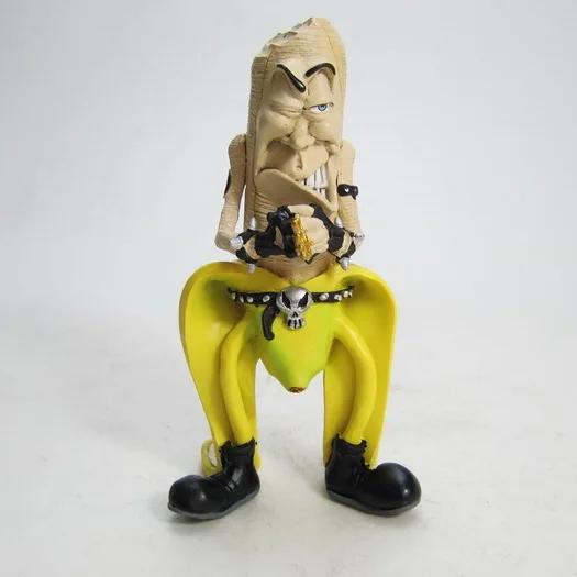 

Bad Banana Man Handcuffs Style Funny Resin Collection Wretched Version Evil Banana Man Model Decoration Cool Stuffs