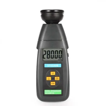 

DT2240B Digital LCD Non-Contact Flash Stroboscope Tachometer Photoelectric Revolution Meter Speedometer Tester 60~40000RPM