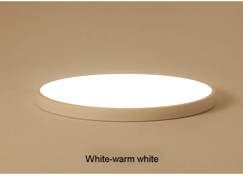 Ультра-тонкий художественный 5 см светодиодный потолочный светильник круговой белый Потолочный светильник с дистанционным управлением для гостиной кухни балкона