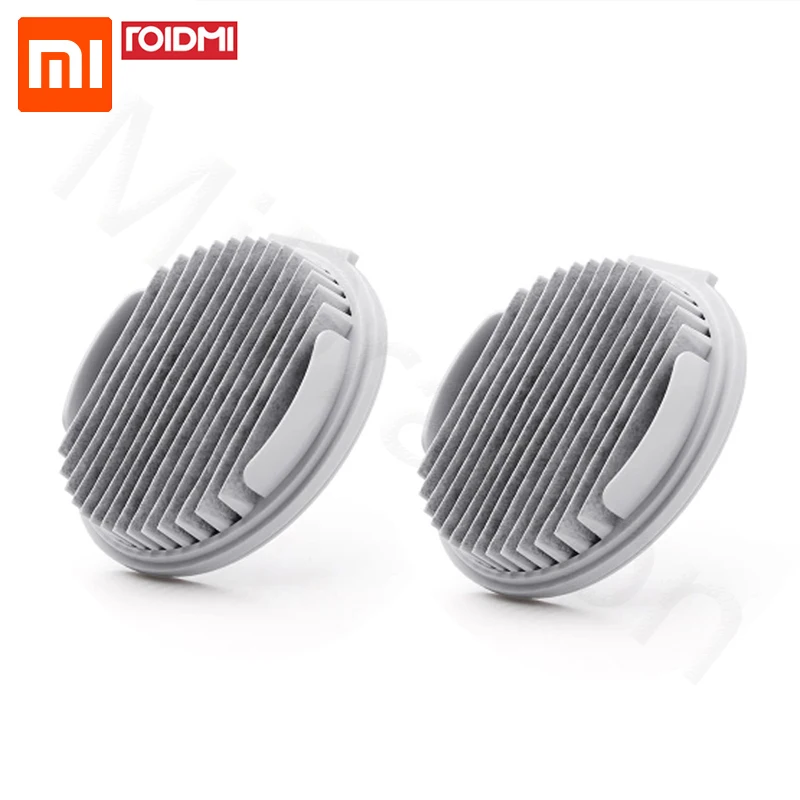 New 2pcs Xiaomi Mijia ROIDMI Filter For Handheld Vacuum Cleaner F8 Spare Parts Washable Repeatedly Use App Remind Replacement |