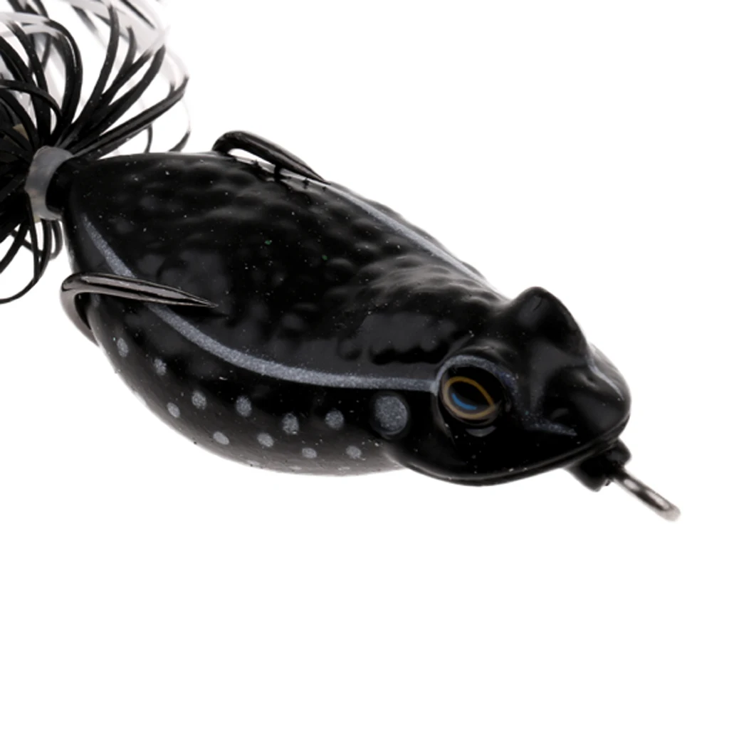 3D Frog Soft Fishing Lure Bait Floating Crankbaits Bass Pike Perch Catfish Snakehead Topwater Hollow Body Artificial Lures