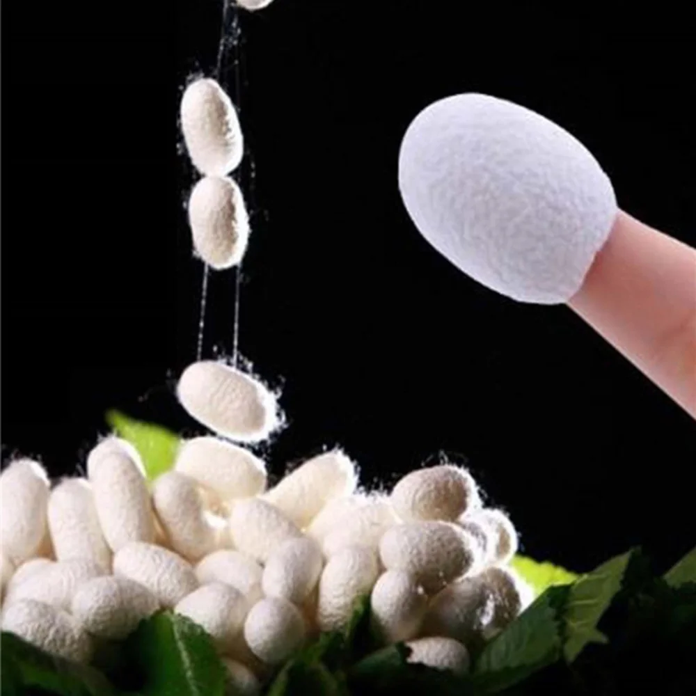 

10pcs Natural silkworm cocoons ball face care facial cleanser exfoliating scrub blackhead remover peel off