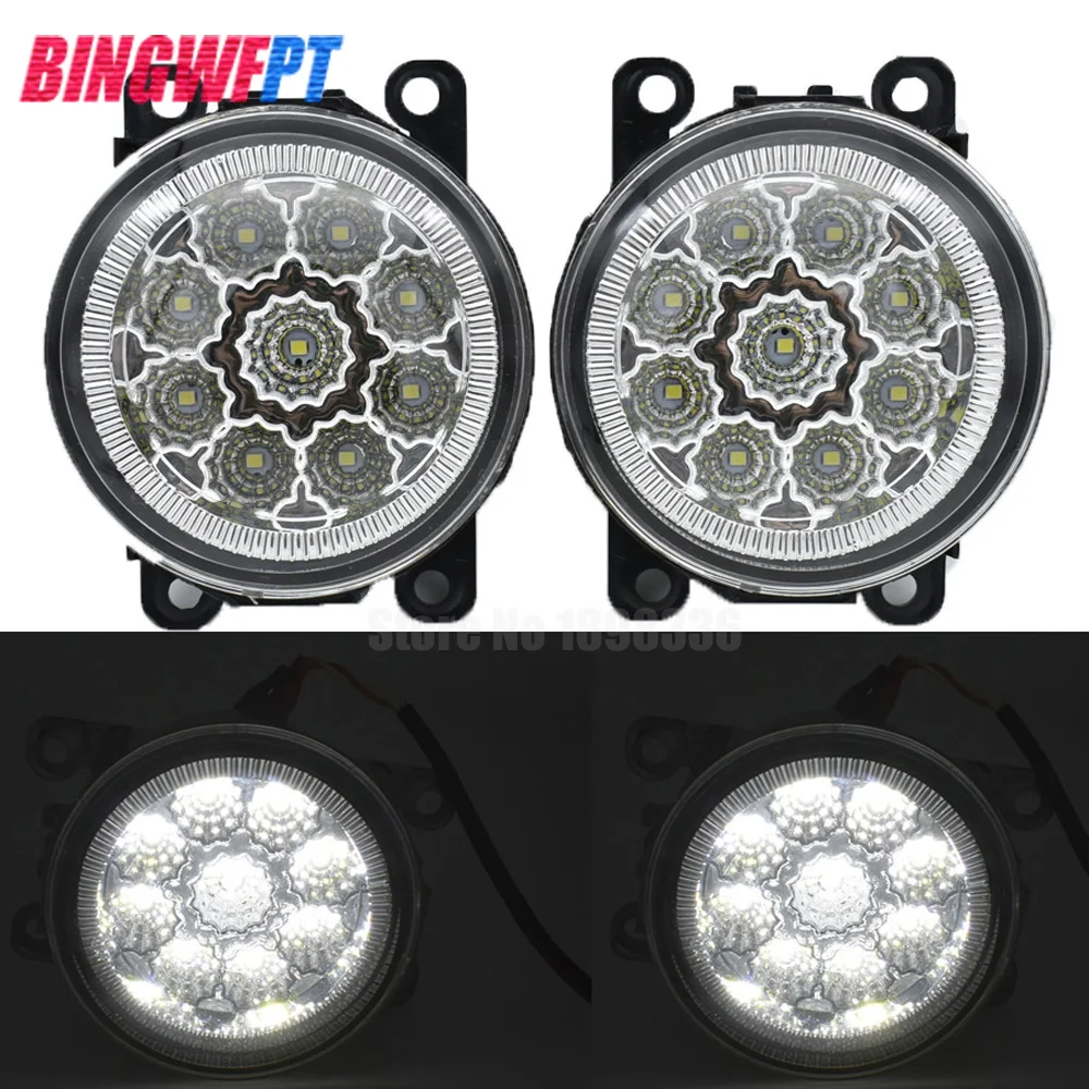 H11 12V Car Styling Halogen Fog Light Daytime Running LED Lamp For Renault Fluence L30 Saloon
