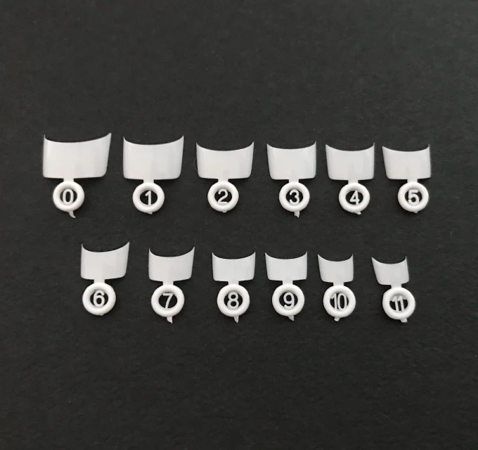 

Freeshipping - Medium White french wrap nail tips / french tip nail extensions 120 tip / set