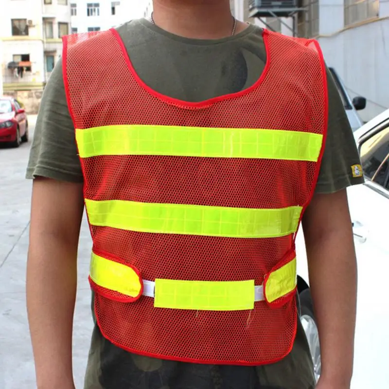 

2018 Vest Clothing Traffic Motorcycle Night Rider Red-Yellow Safety Security Visibility Reflective Cycling Outdoor Sports