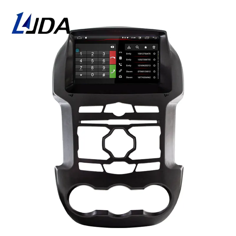 LJDA Android 10 автомобильный dvd-плеер для Ford Ranger 2011- gps навигация 2 Din Автомобильный радио мультимедиа wifi стерео ips головное устройство RDS