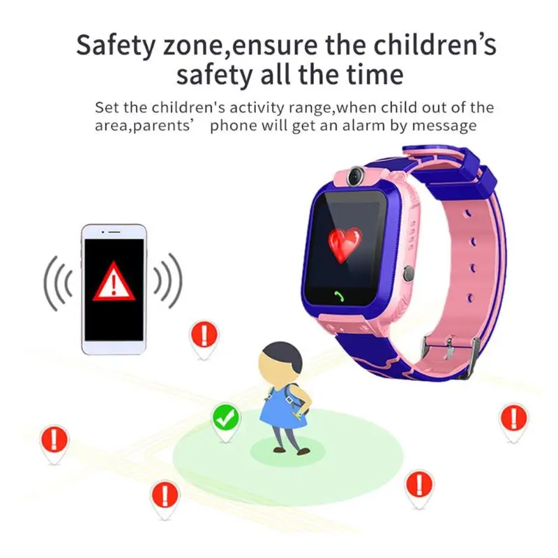  Children Smart Watch Camera Lighting Touch Screen SOS Call Touch Screen LBS Tracking Location Finde - 4000010269302