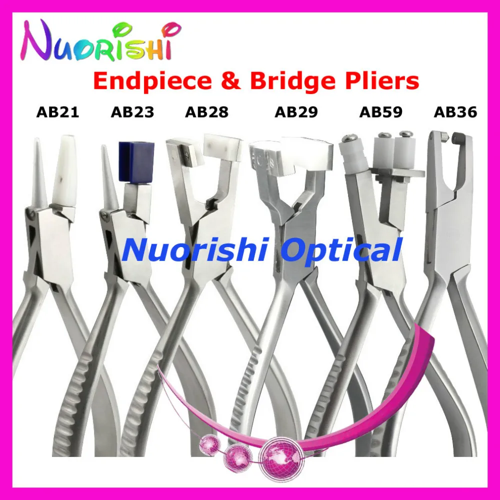 

free shipping high quality glasses Endpiece and Bridge plier AB21 AB23 AB28 AB29 AB36 AB59