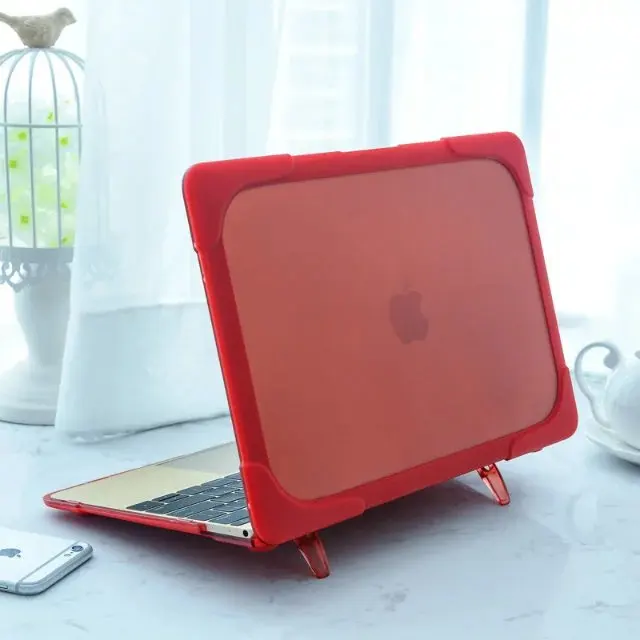 Solid Hard PVC for MacBook Retina 12 A1534 Laptop Case Shockproof Holder Funda For Macbook Retina 12 Case Keyboard Cover Plug    (6)