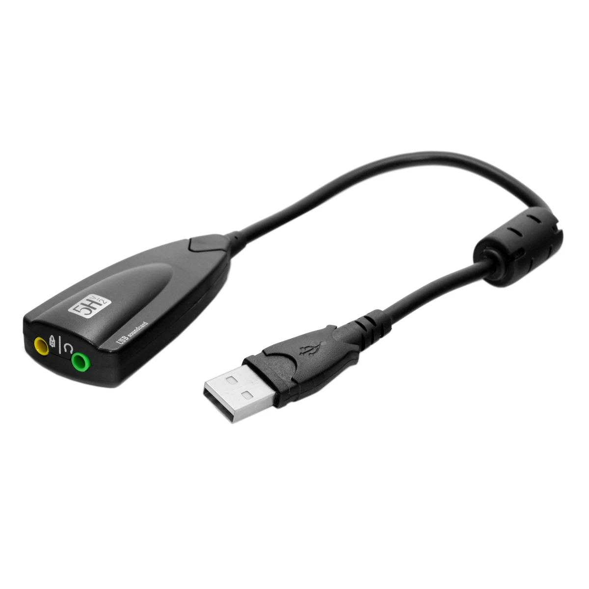 

USB 2.0 to Virtual 5.1 Channel 3D Audio Sound Card Controller 3.5mm Stereo Adapter Cable