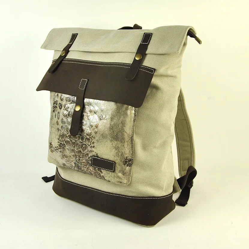 

High Quality Men Women Backpack Canvas School Shoulder Computer Backpacking Functional Bags Vintage Retro Printing Laptop Bag