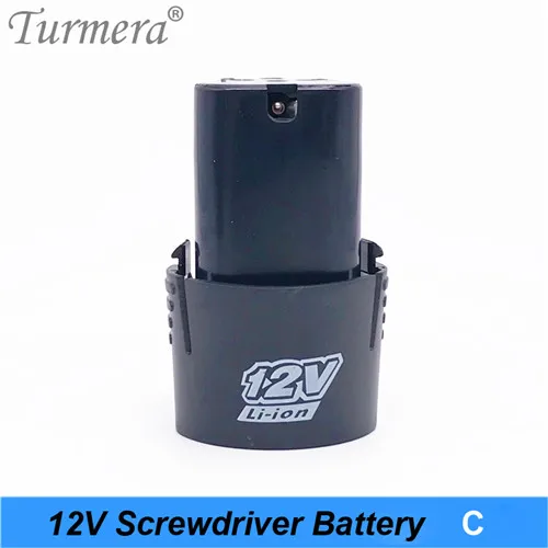 Turmera new 12v 3s screwdriver battery electric drill battery Cordless screwdriver charger battery for power tools shura shurik - Цвет: 12v-C