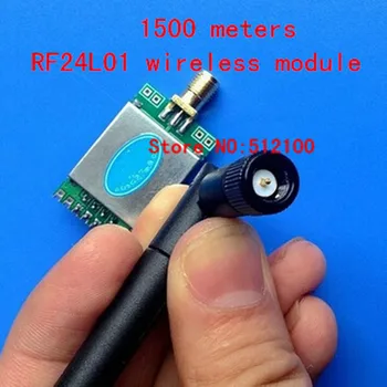 

5PCS Open 1500 metersn RF24L01 wireless module + PA + LNA 2.4GHZ band long-range wireless data transmission