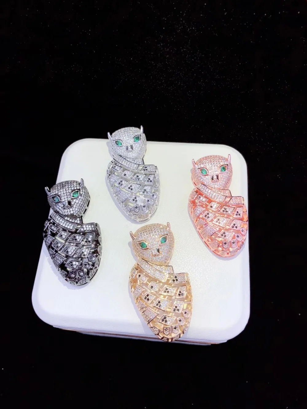 

Y542 High Quality Golden plated Paved CZ Necklace Pendant Connectors Cubic Zirconia DIY Jewellery Making