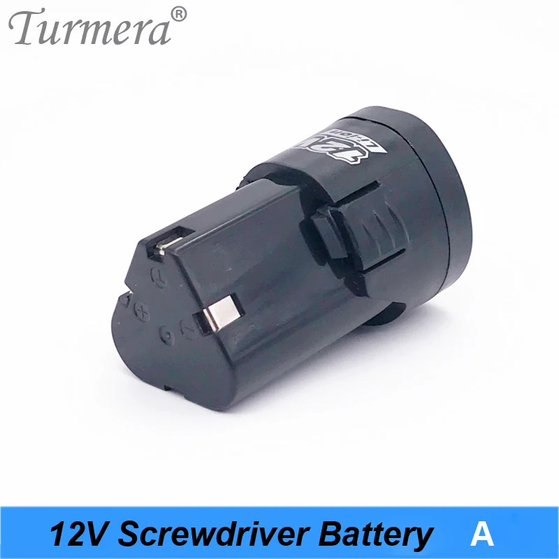 Turmera 12V 12.6V 3S 18650 battery pack battery mini lithium battery electric drill Cordless screwdriver battery shura shurik battery A 02