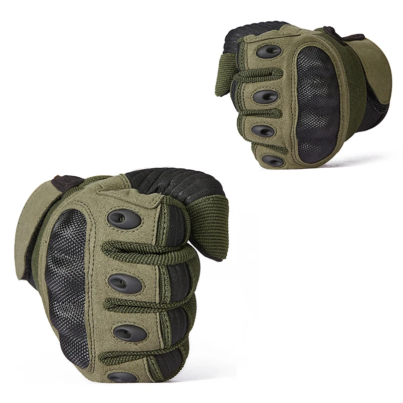 ReFire Gear Army Military Tactical Gloves Men Paintball Airsoft Carbon Knuckle Full Finger Glove Anti-Skid Bicycle Combat Mitten