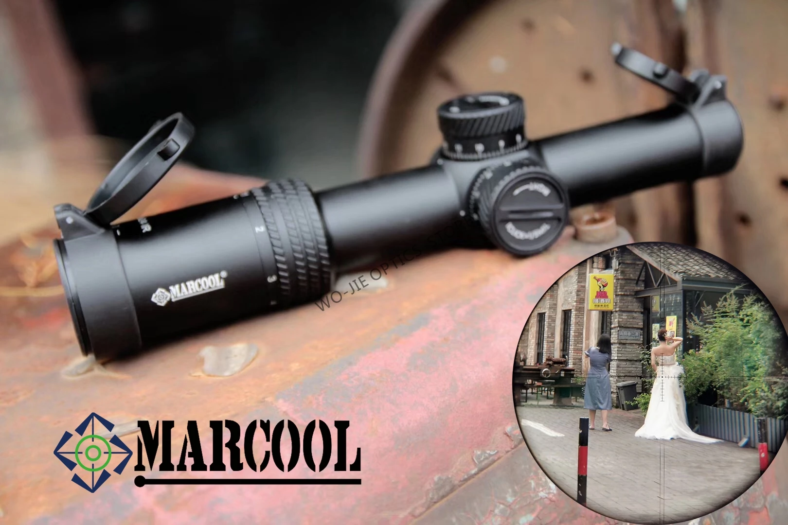 

Marcool 1-6Ч24 IG Riflescope Adjustable Red Dot Hunting Light Tactical Scope Reticle Optical Rifle Scope Fast Focus