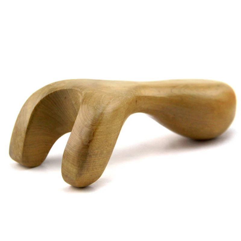 

1x Healthsweet Acupuncture Massage Stick Body Waist Muscle Back Trigger Point Reflexology Relax Y-shape Natural Wooden