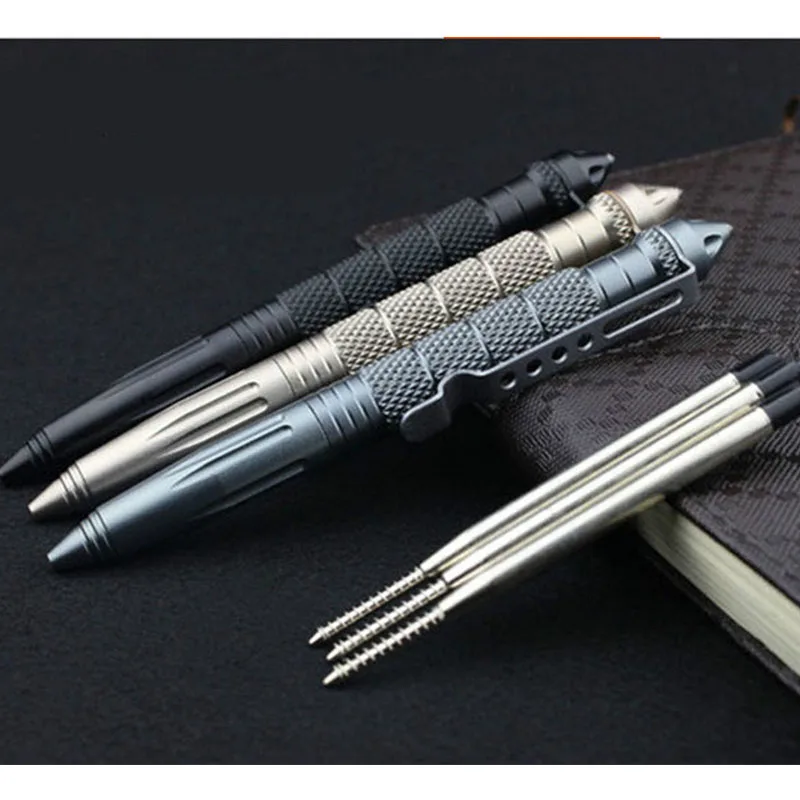 

Practical Tactical Pens EDC Aluminum Glass Breaker Self Defense Tactical Survival Pen Multi-function Camping Tool for Writing