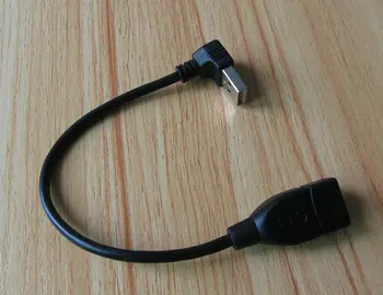 

3 Article USB A 2.0 Female To male 180 Up angle Data line Extension Adapter cord Connectors Cable 20cm For Computer Accessories