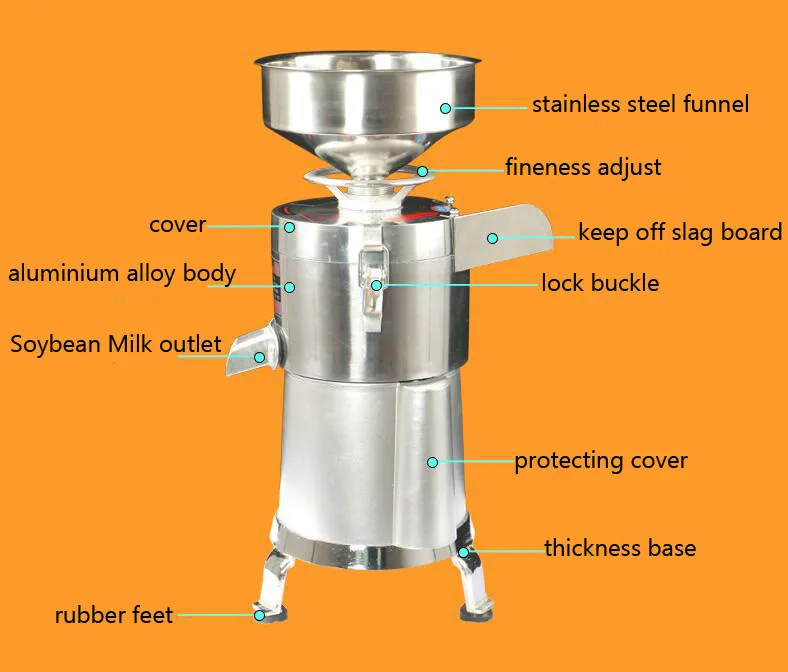 Тип 100 для домашнего использования из нержавеющей стали, автоматические шлака разделены соевого молока чайник коммерческих сои шлифовальный станок соевого молока чайник