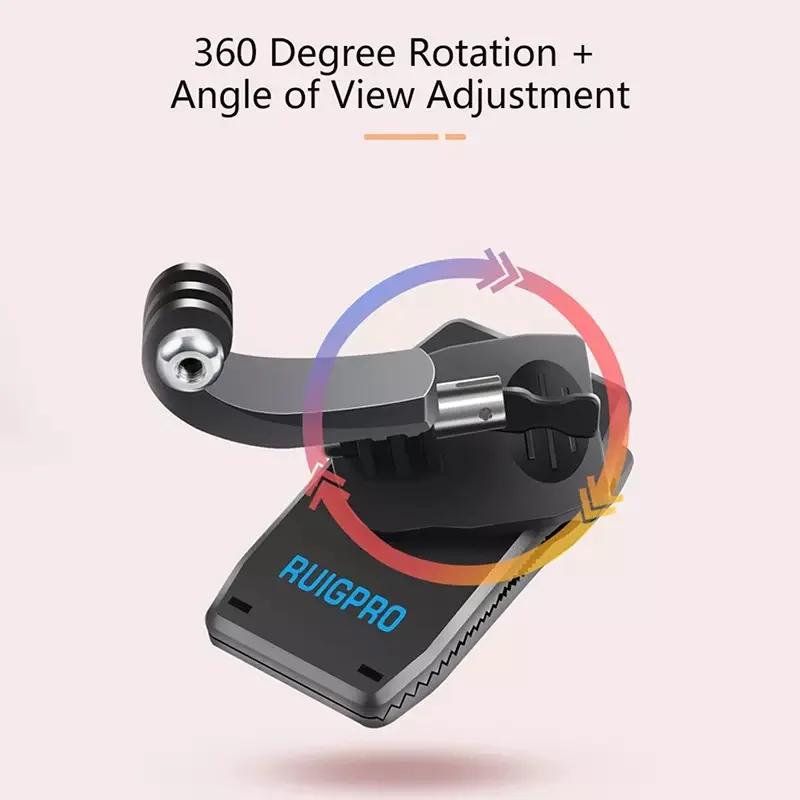 

360-Degree Rotation backpack bag Clip clamp For GoPro Hero 7 6 5 4 or Xiaomi yi SJCAM SJ4000 DJI action Camera Accessories