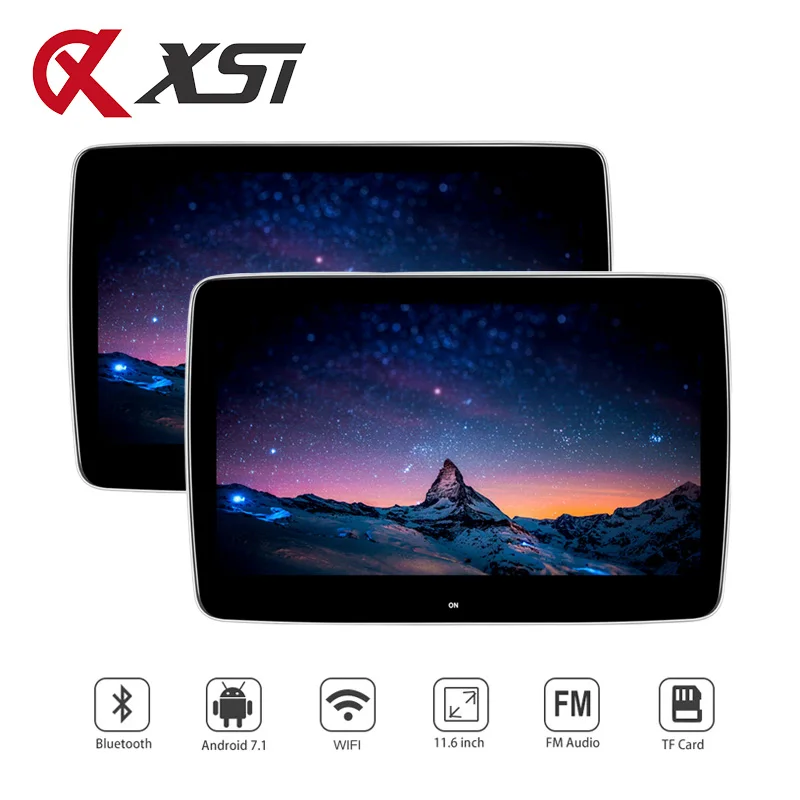  11.6 Inch Android 7.1 Car Headrest Monitor Octa Core 1920*1080 HD 1080P 2.5D Ultra-thin Touch Scree